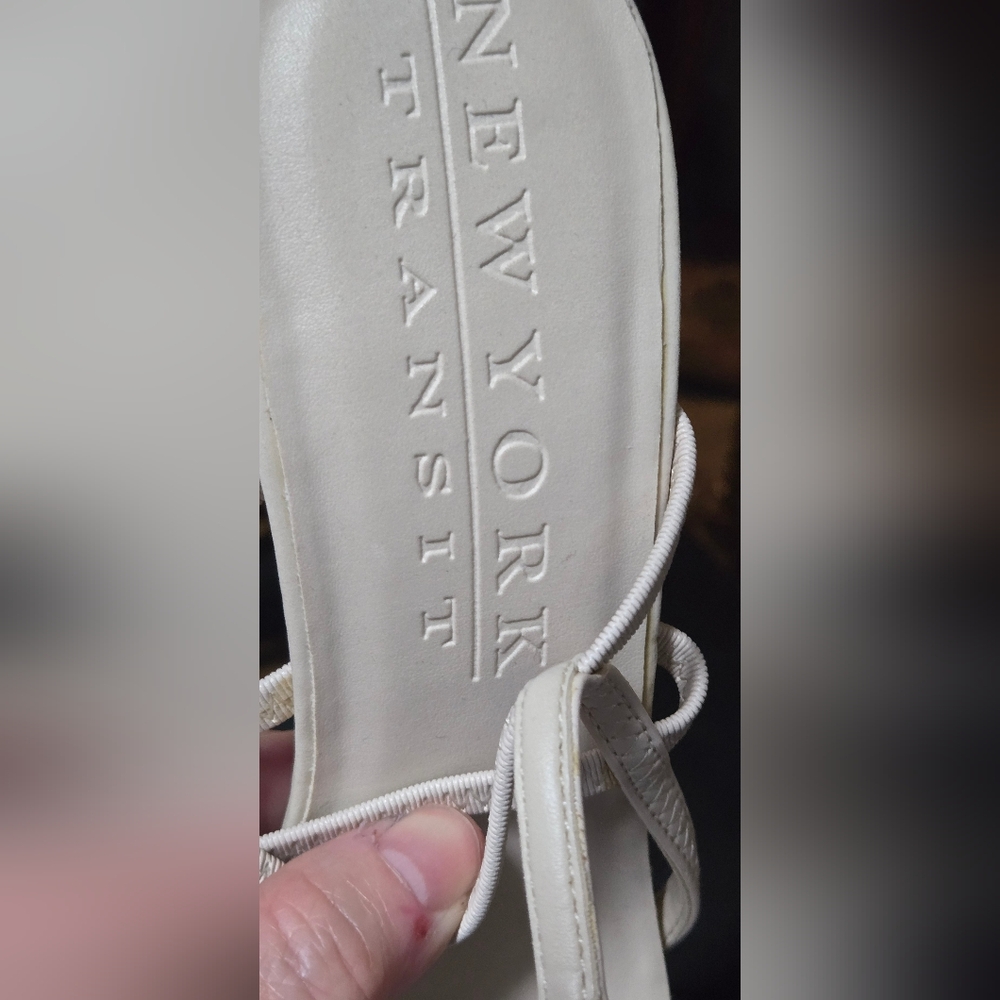 New York Transit NEW Cream Strappy "Naked" Sandals Sz7.5M - Picture 8 of 12